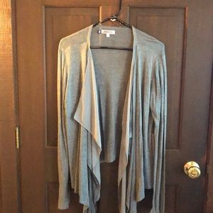 Gray lightweight cardigan; size XL. JLo. NWT
